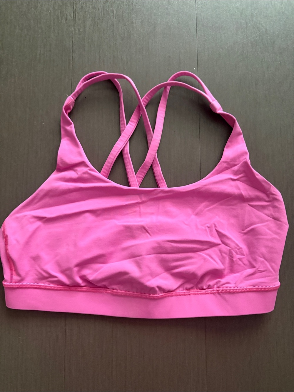 lululemon athletica Hot Pink Strappy Crossback Sports Bra
